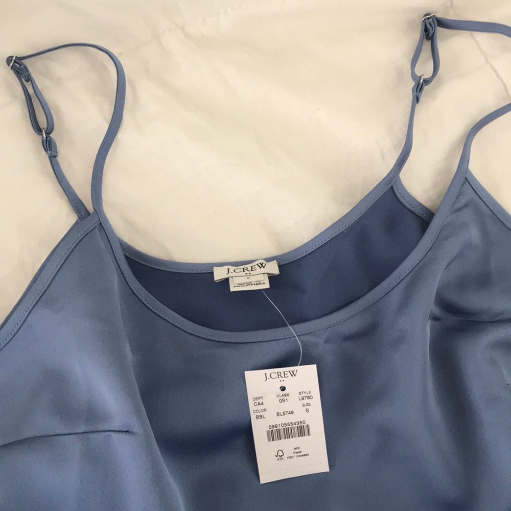 NWT JCREW MIDI DRESS in bungalow blue - Picture 2 of 3